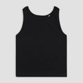 Essential Black Ribbed Tank Top XXS - Premium Unisex | LEKSI Pakistan