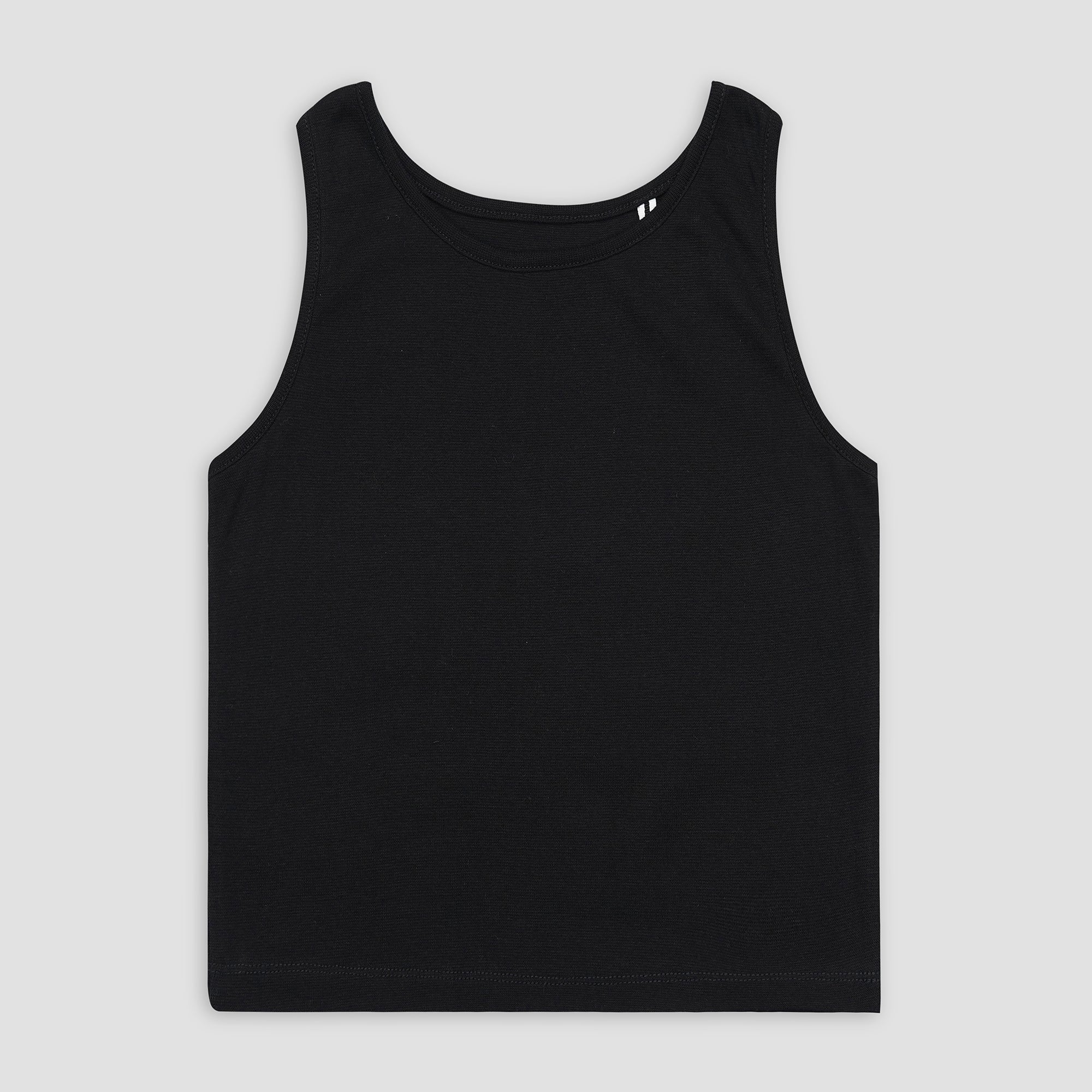 Essential Black Ribbed Tank Top XXS - Premium Unisex | LEKSI Pakistan