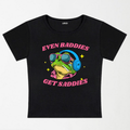 Even Baddies Get Saddies Y2K Baby Tee XXS - Premium Unisex | LEKSI Pakistan