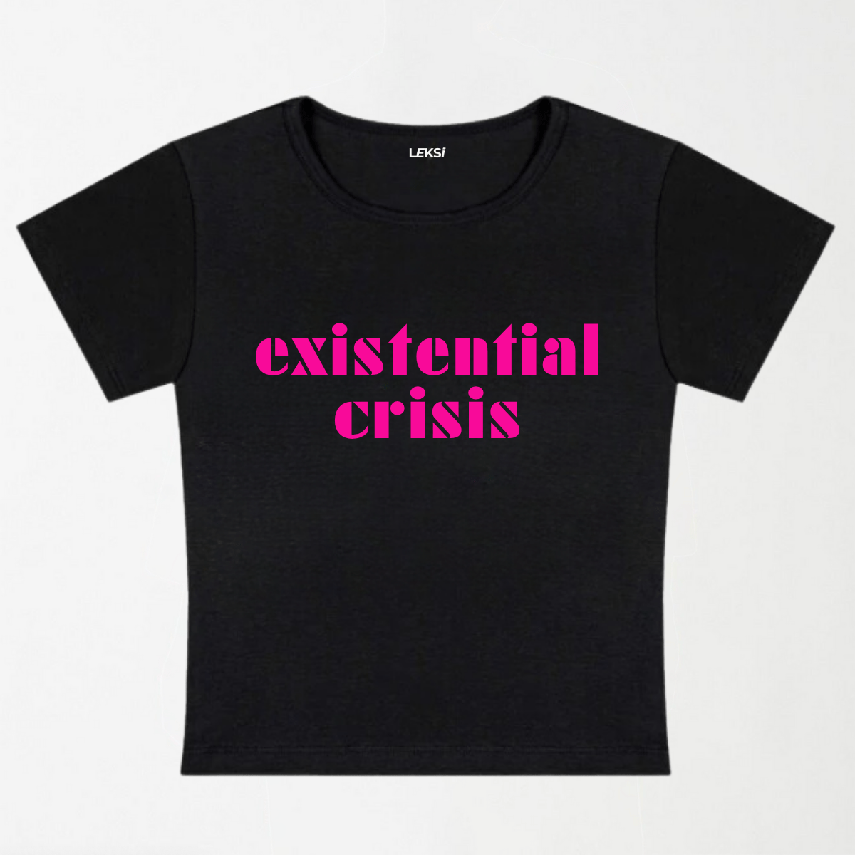 Existential Crisis Y2K Baby Tee XXS - Premium Unisex | LEKSI Pakistan