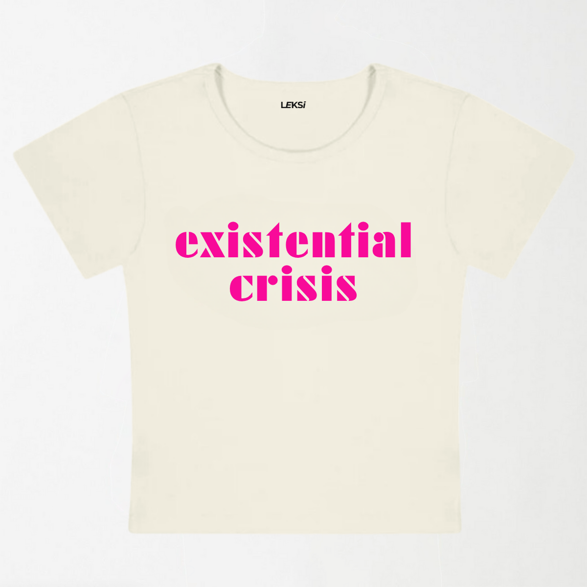Existential Crisis Y2K Baby Tee XXS - Premium Unisex | LEKSI Pakistan