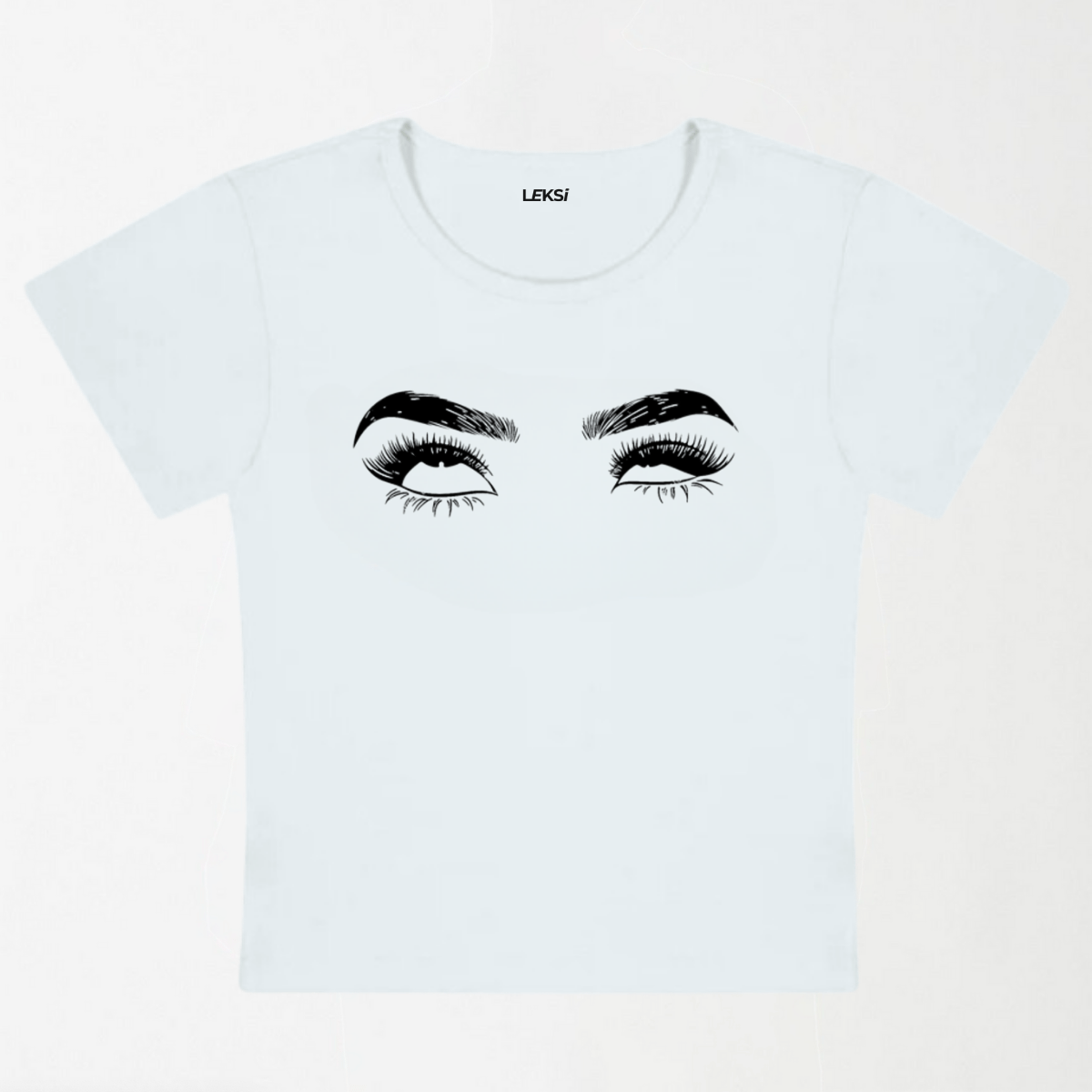 Eyes Roll Face Y2K Baby Tee XXS - Premium Unisex | LEKSI Pakistan