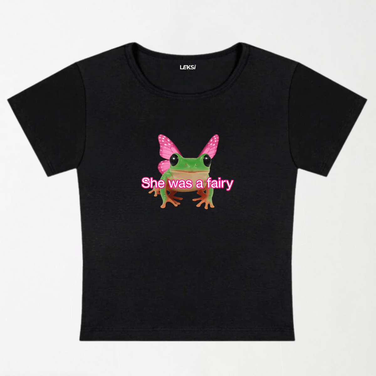 Fairy Frog Y2K Baby Tee XXS - Premium Unisex | LEKSI Pakistan