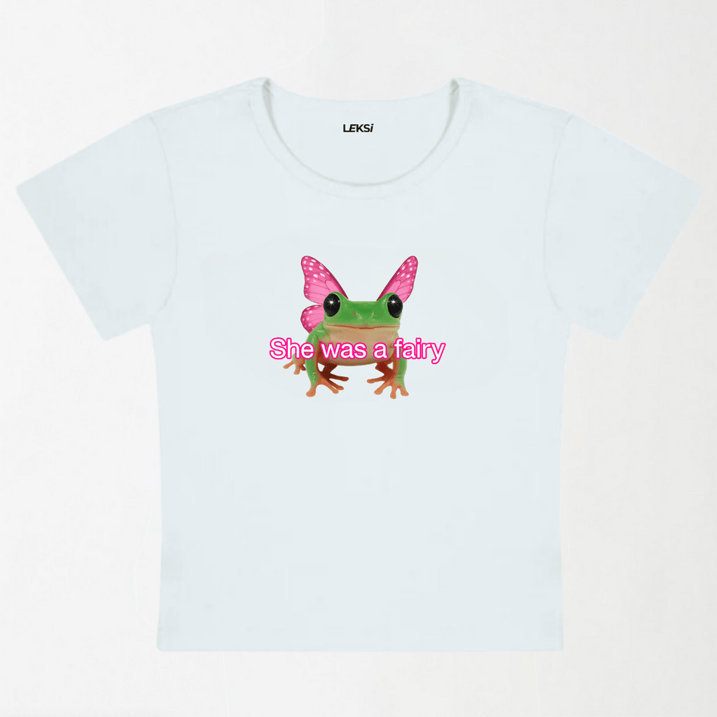 Fairy Frog Y2K Baby Tee XXS - Premium Unisex | LEKSI Pakistan