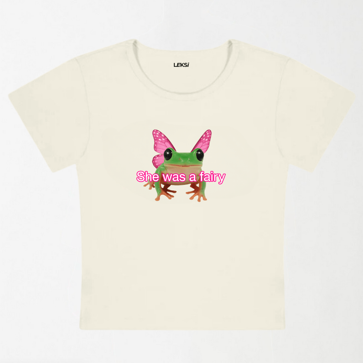 Fairy Frog Y2K Baby Tee XXS - Premium Unisex | LEKSI Pakistan