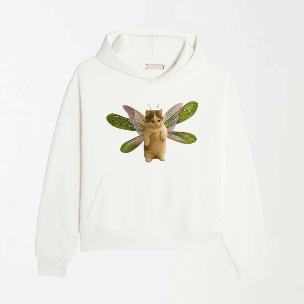 Fairycat Wings - Graphic Hoodie S - Premium Unisex | LEKSI Pakistan