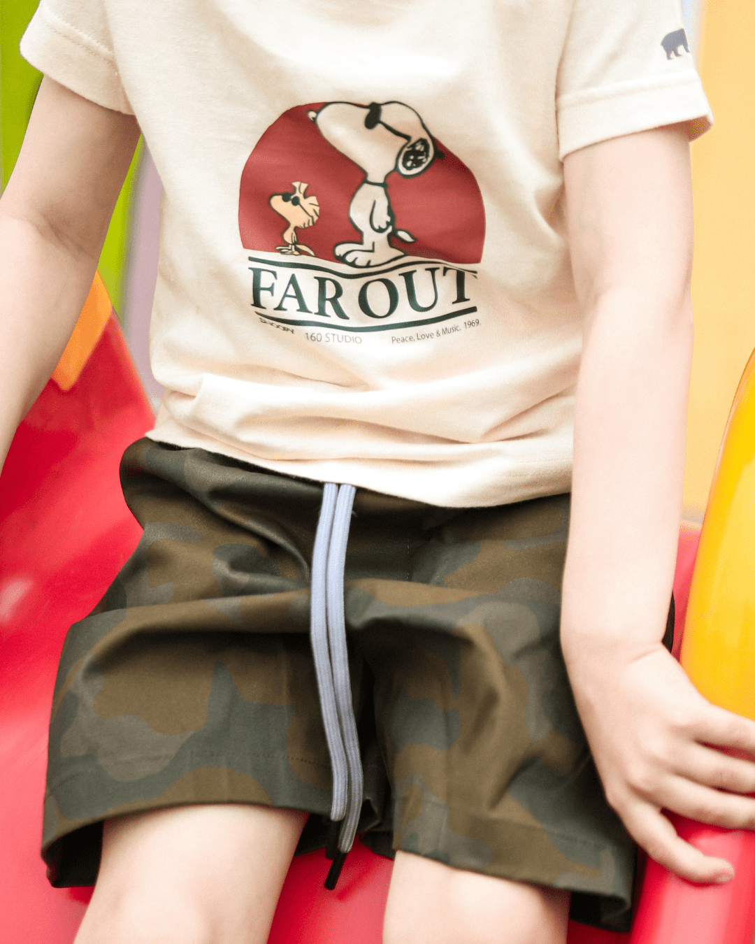 Far Out - Off White Unisex Kids T-Shirt 3 - 6 Months - Premium Unisex | LEKSI Pakistan