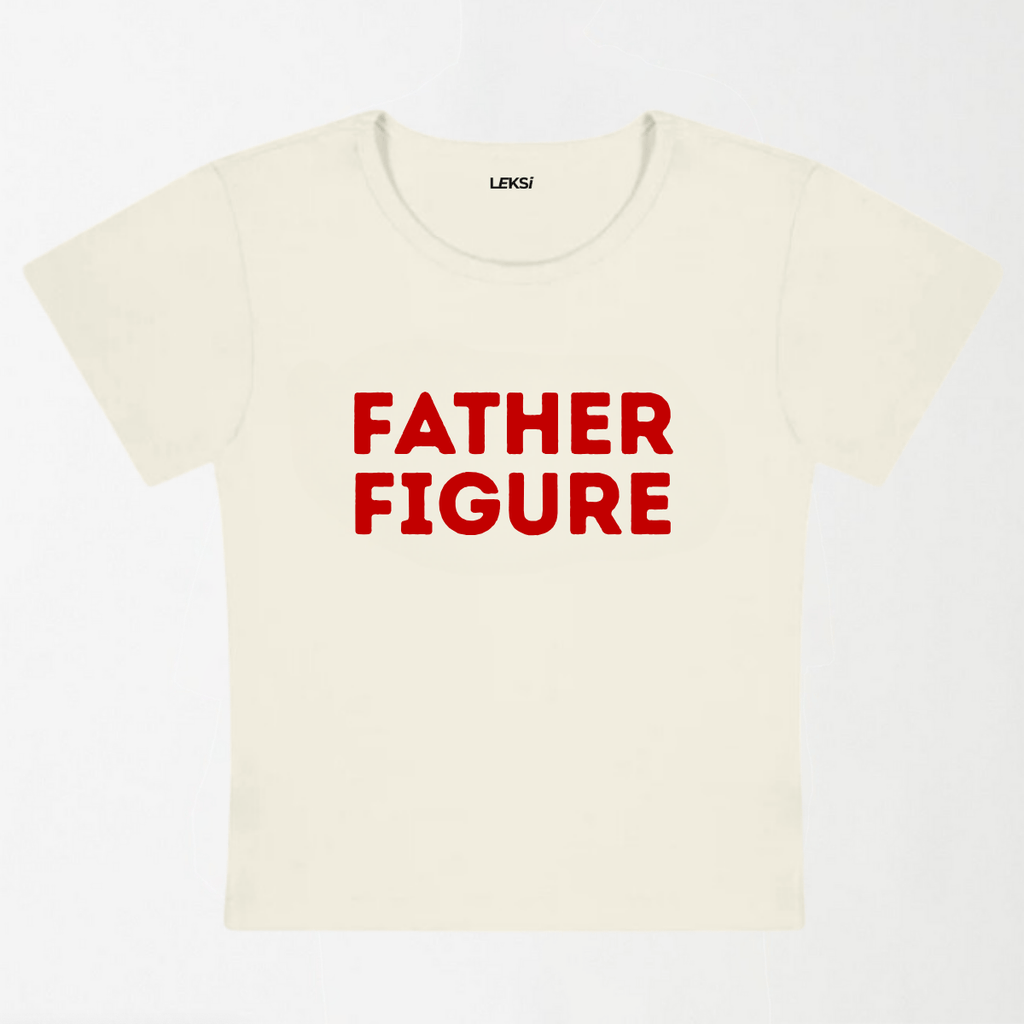 Father Figure Y2K Baby Tee XXS - Premium Unisex | LEKSI Pakistan