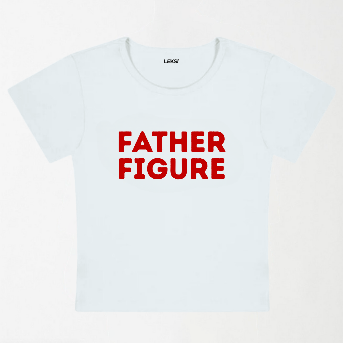 Father Figure Y2K Baby Tee XXS - Premium Unisex | LEKSI Pakistan