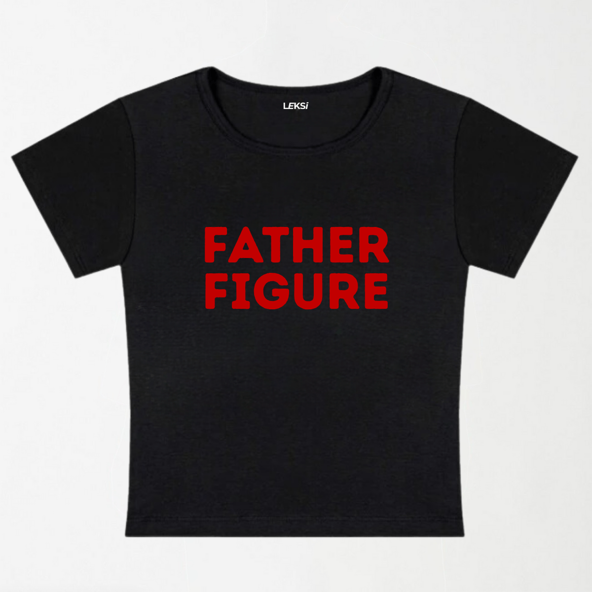 Father Figure Y2K Baby Tee XXS - Premium Unisex | LEKSI Pakistan