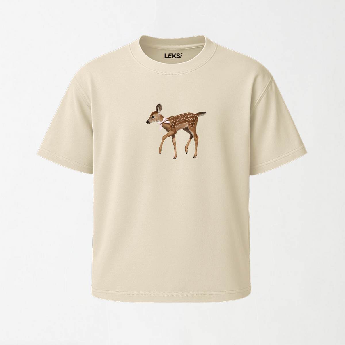 Fawn - Round Neck Unisex T Shirt S - Premium Unisex Graphic T-Shirt | LEKSI Pakistan