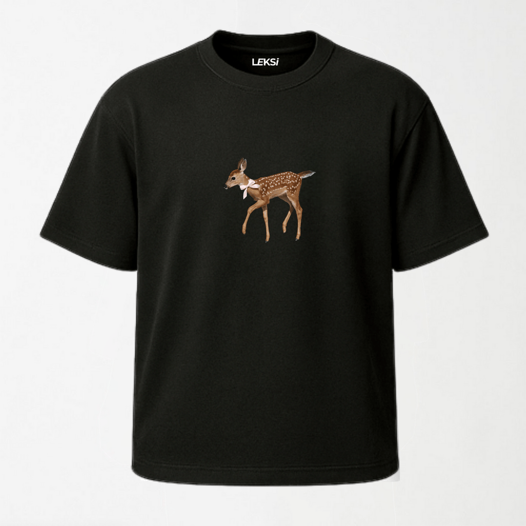 Fawn - Round Neck Unisex T Shirt S - Premium Unisex Graphic T-Shirt | LEKSI Pakistan