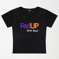 Fed Up With Boys Y2K Baby Tee XXS - Premium Unisex | LEKSI Pakistan