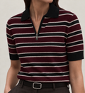 Cassette Striped Quarter Zip