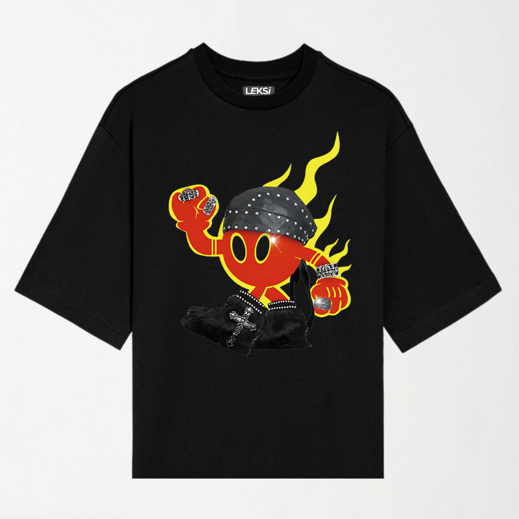 Fireman Ip Rock - Round Neck Unisex T Shirt S - Premium Unisex Graphic T-Shirt | LEKSI Pakistan