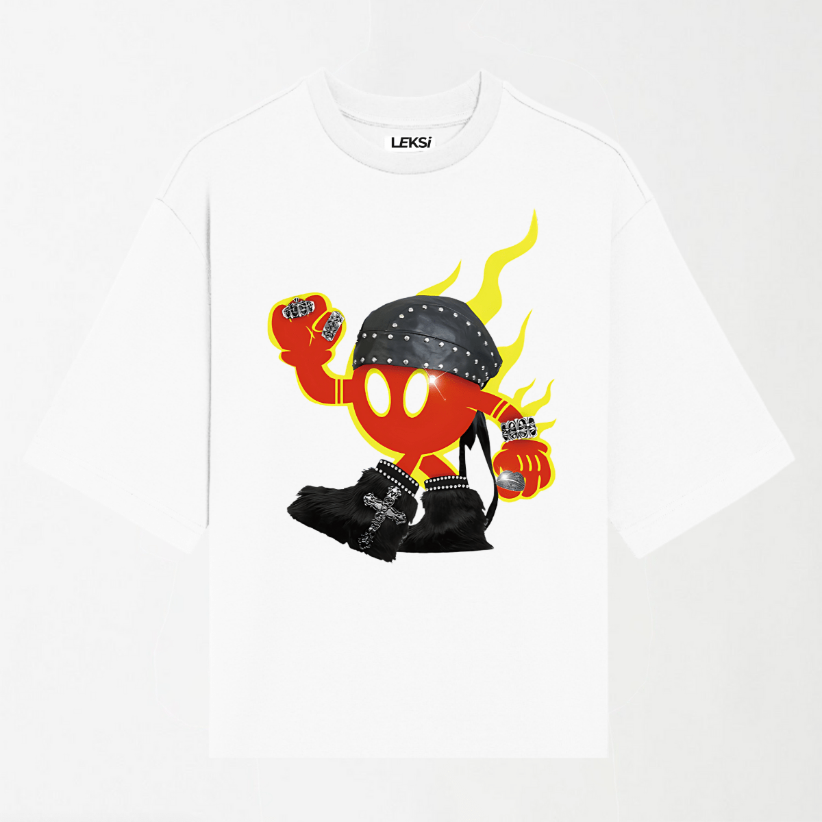 Fireman Ip Rock - Round Neck Unisex T Shirt S - Premium Unisex Graphic T-Shirt | LEKSI Pakistan