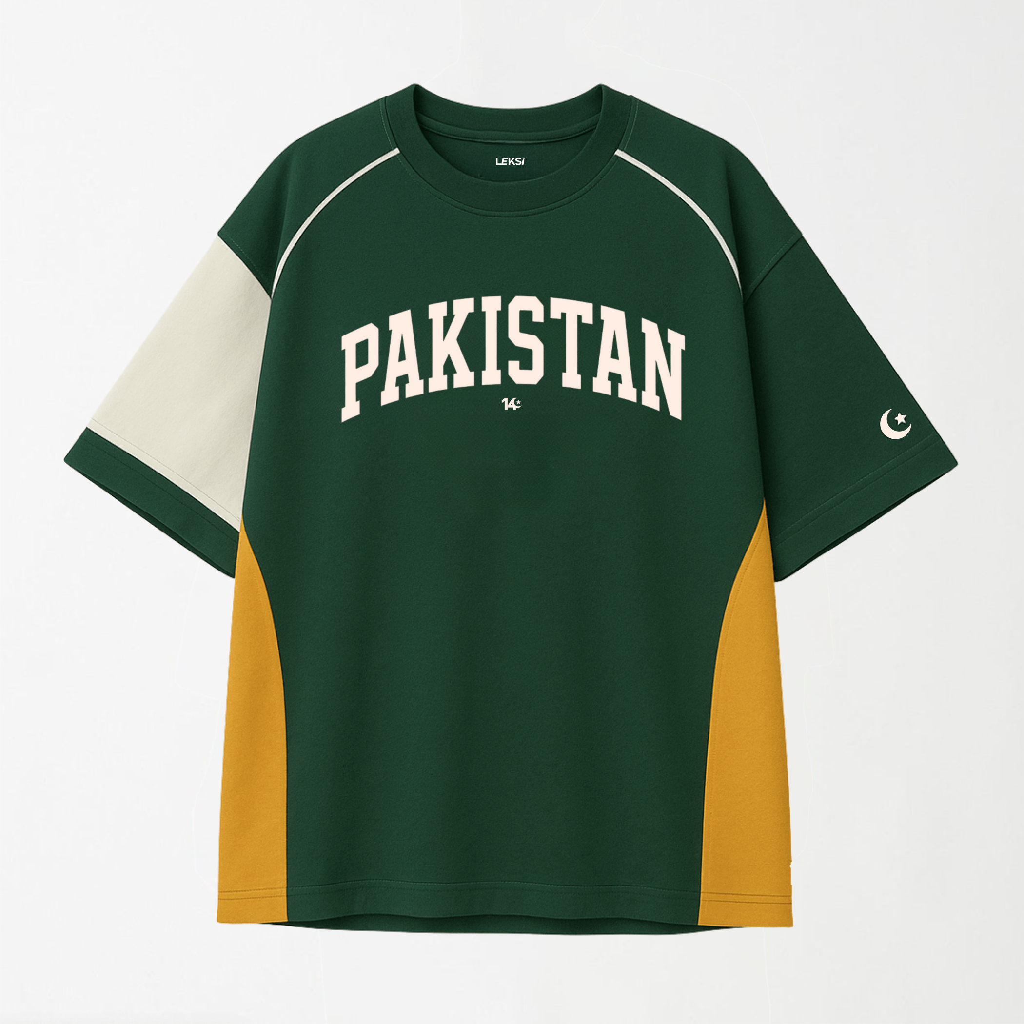 Flagline Oversized T-Shirt - 14°No S - Premium Unisex Graphic T-Shirt | LEKSI Pakistan