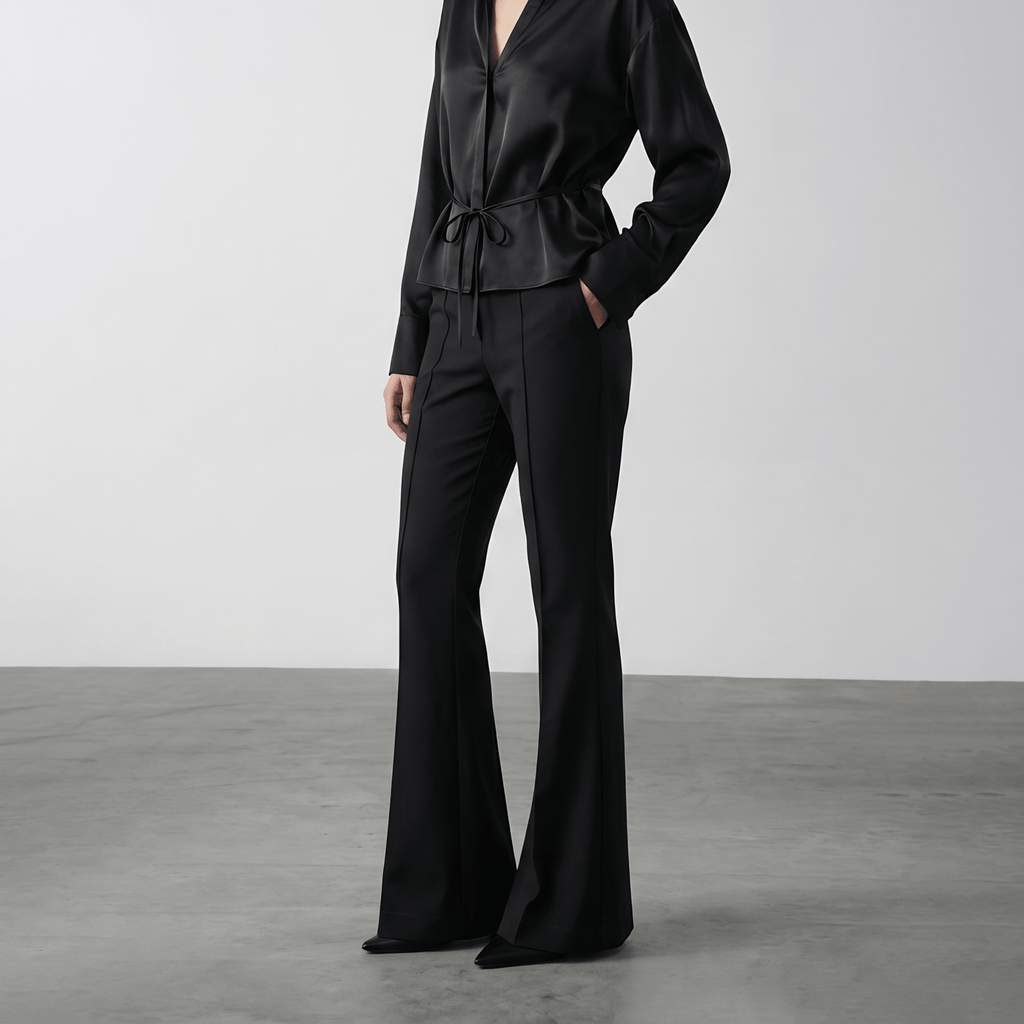 Flared Pants XS - Premium Unisex Baggy Pleated Pants | LEKSI Pakistan