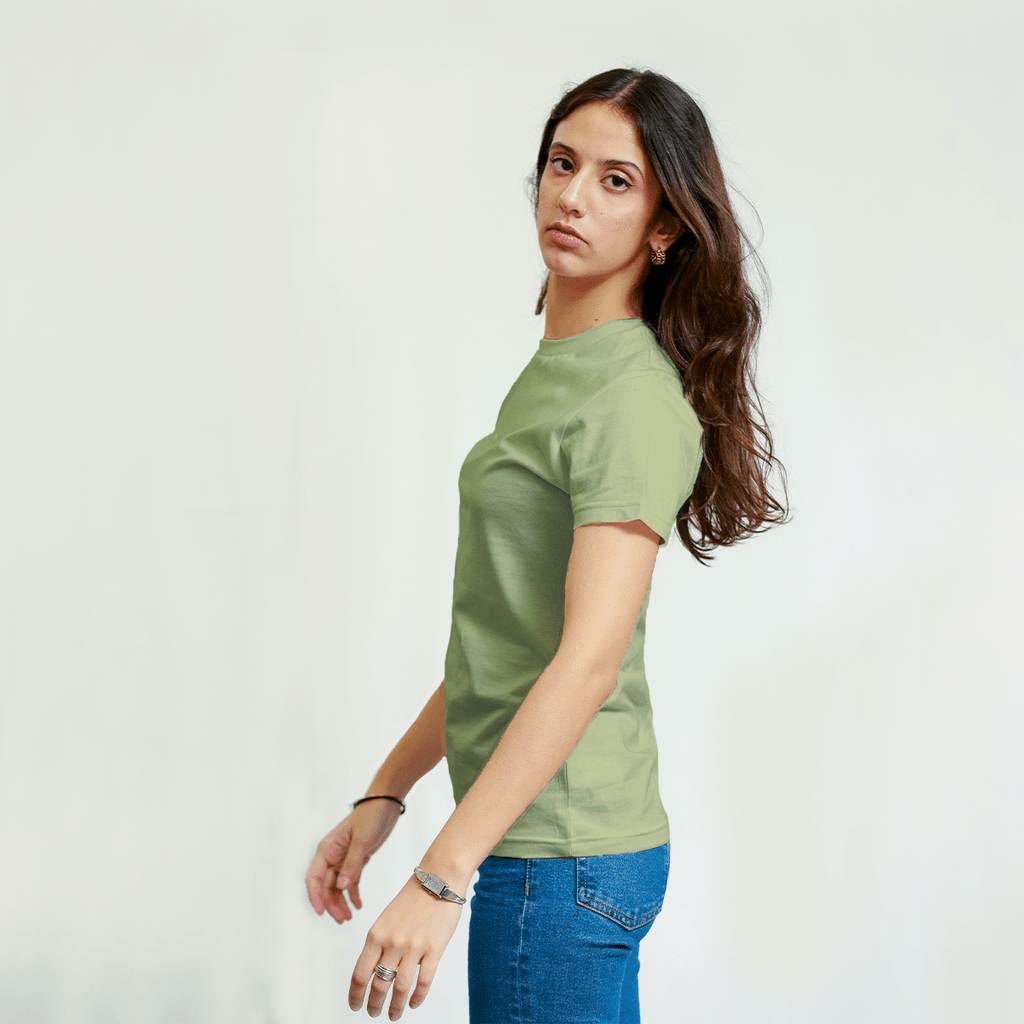 Forest Green - Plain Round Neck Unisex Plain T-Shirt XXS - Premium Unisex | LEKSI Pakistan