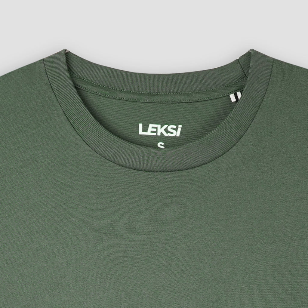 Forest Green - Plain Round Neck Unisex Plain T-Shirt XXS - Premium Unisex | LEKSI Pakistan
