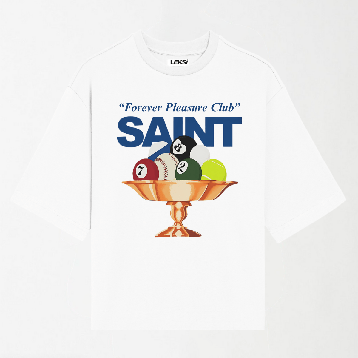 Forever Pleasure Club - Round Neck Unisex T Shirt S - Premium Unisex Graphic T-Shirt | LEKSI Pakistan