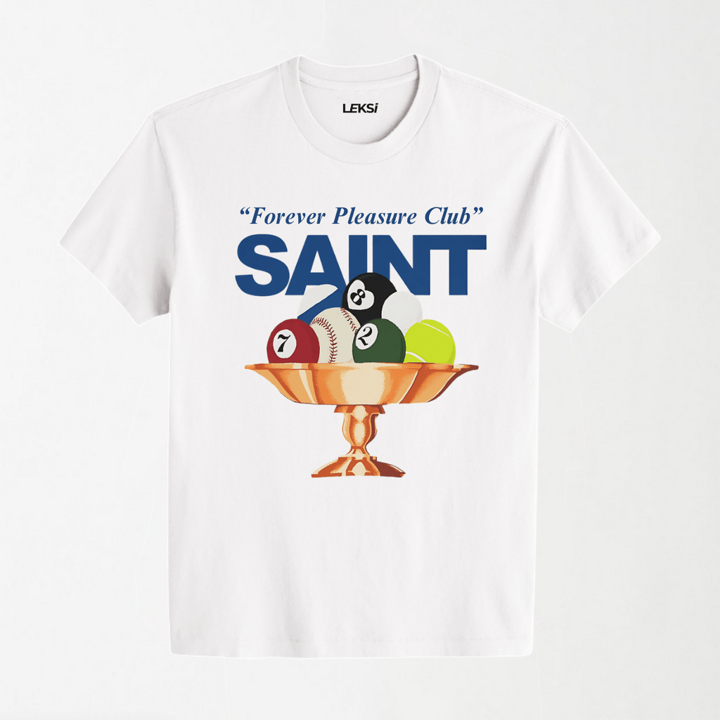 Forever Pleasure Club - Round Neck Unisex T Shirt S - Premium Unisex Graphic T-Shirt | LEKSI Pakistan