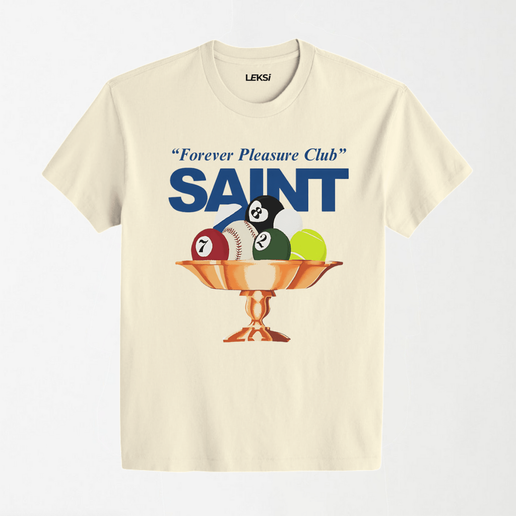 Forever Pleasure Club - Round Neck Unisex T Shirt S - Premium Unisex Graphic T-Shirt | LEKSI Pakistan