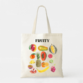 Fruity - White Cotton Tote Bag - Premium Unisex | LEKSI Pakistan