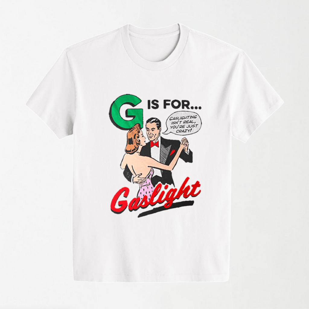 G Is For Gaslight - Round Neck Unisex T Shirt S - Premium Unisex Graphic T-Shirt | LEKSI Pakistan