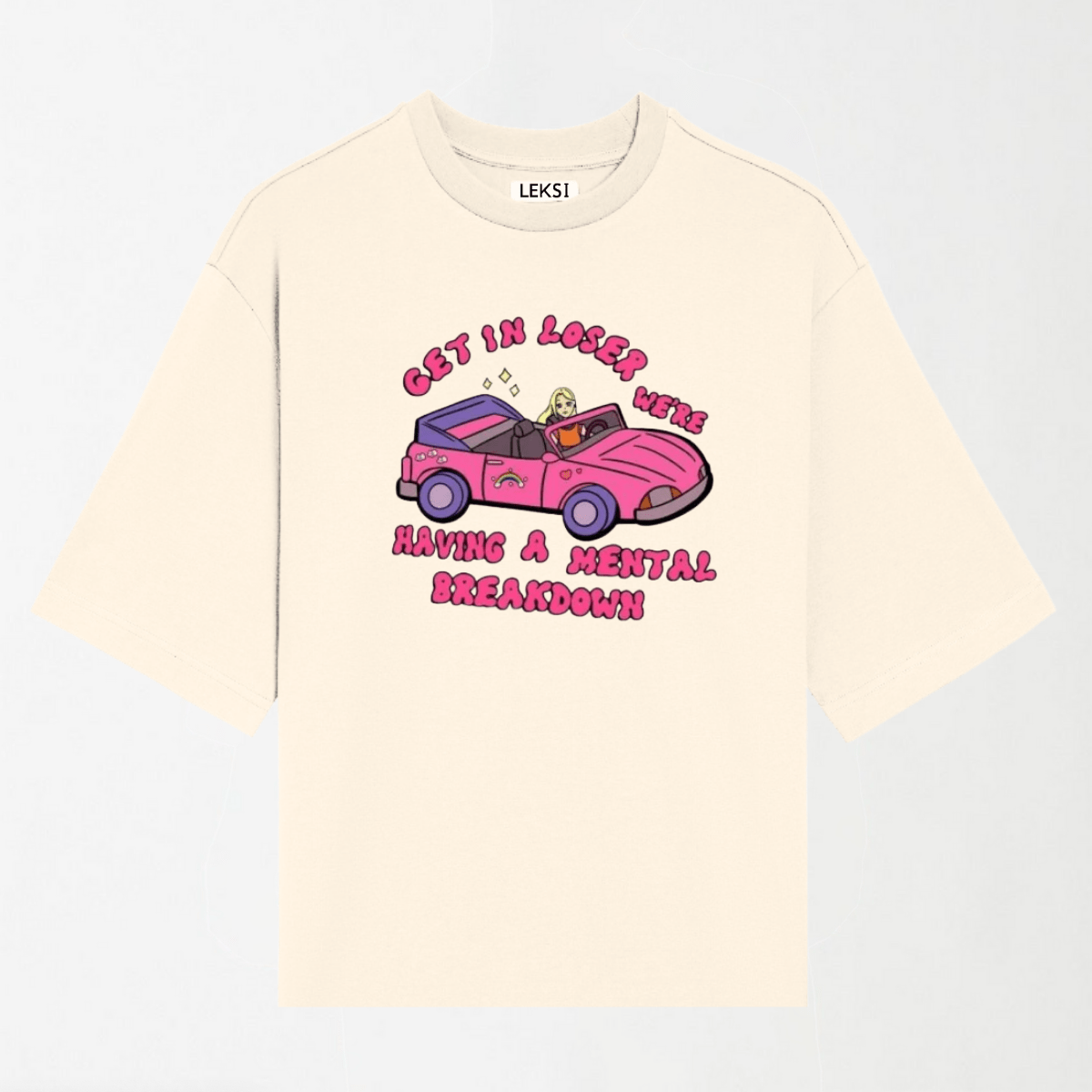 Get In The Car - Round Neck Unisex T Shirt S - Premium Unisex Graphic T-Shirt | LEKSI Pakistan