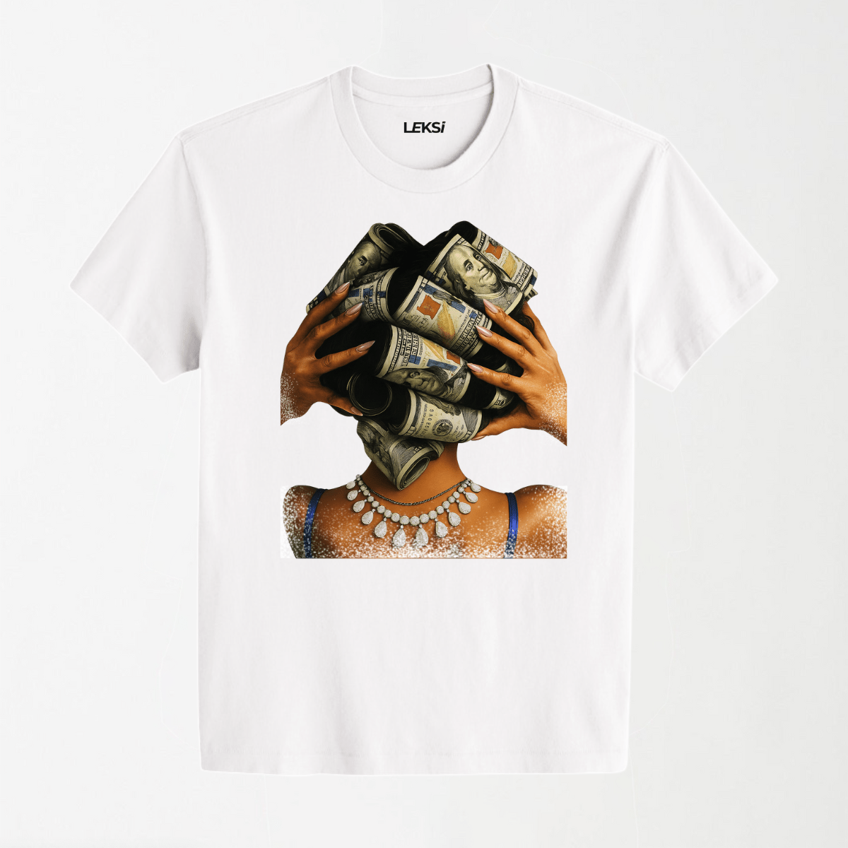 Get Money - Round Neck Unisex T Shirt S - Premium Unisex Graphic T-Shirt | LEKSI Pakistan