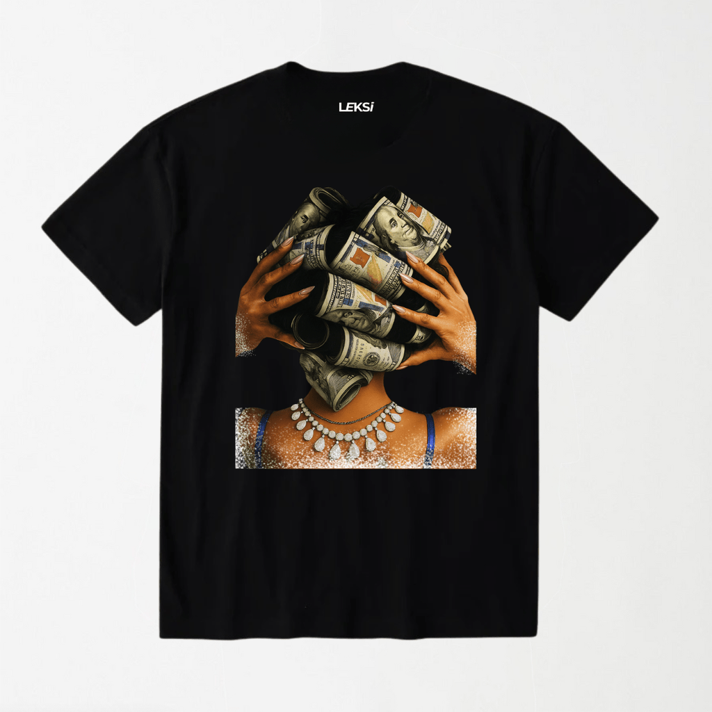 Get Money - Round Neck Unisex T Shirt S - Premium Unisex Graphic T-Shirt | LEKSI Pakistan