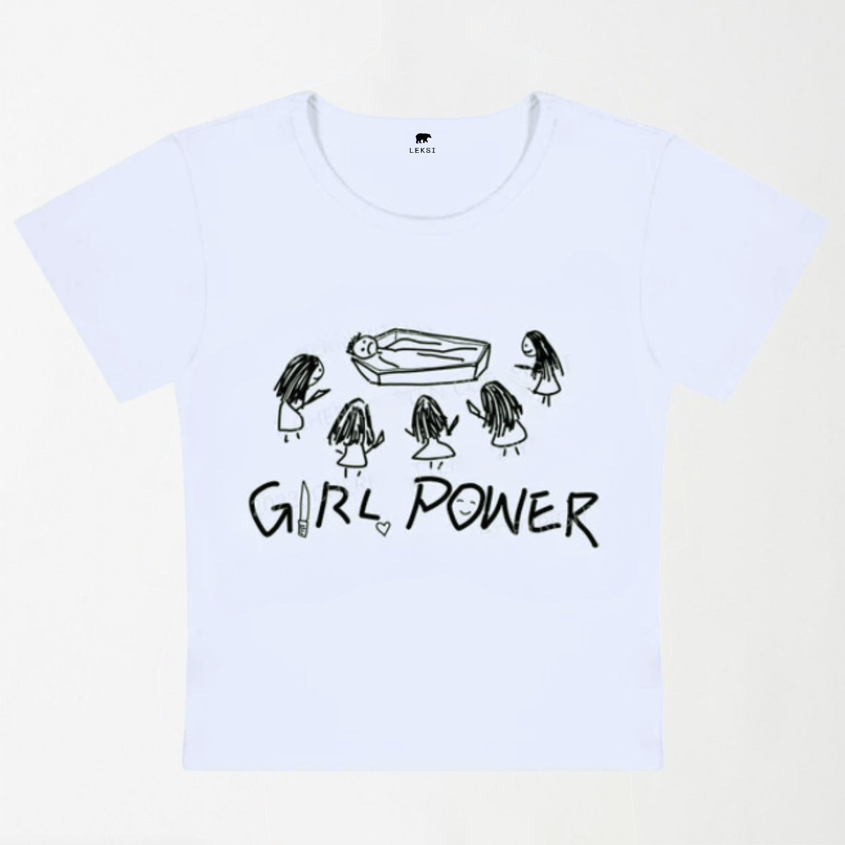 Girl Power Y2K Baby Tee XXS - Premium Unisex | LEKSI Pakistan