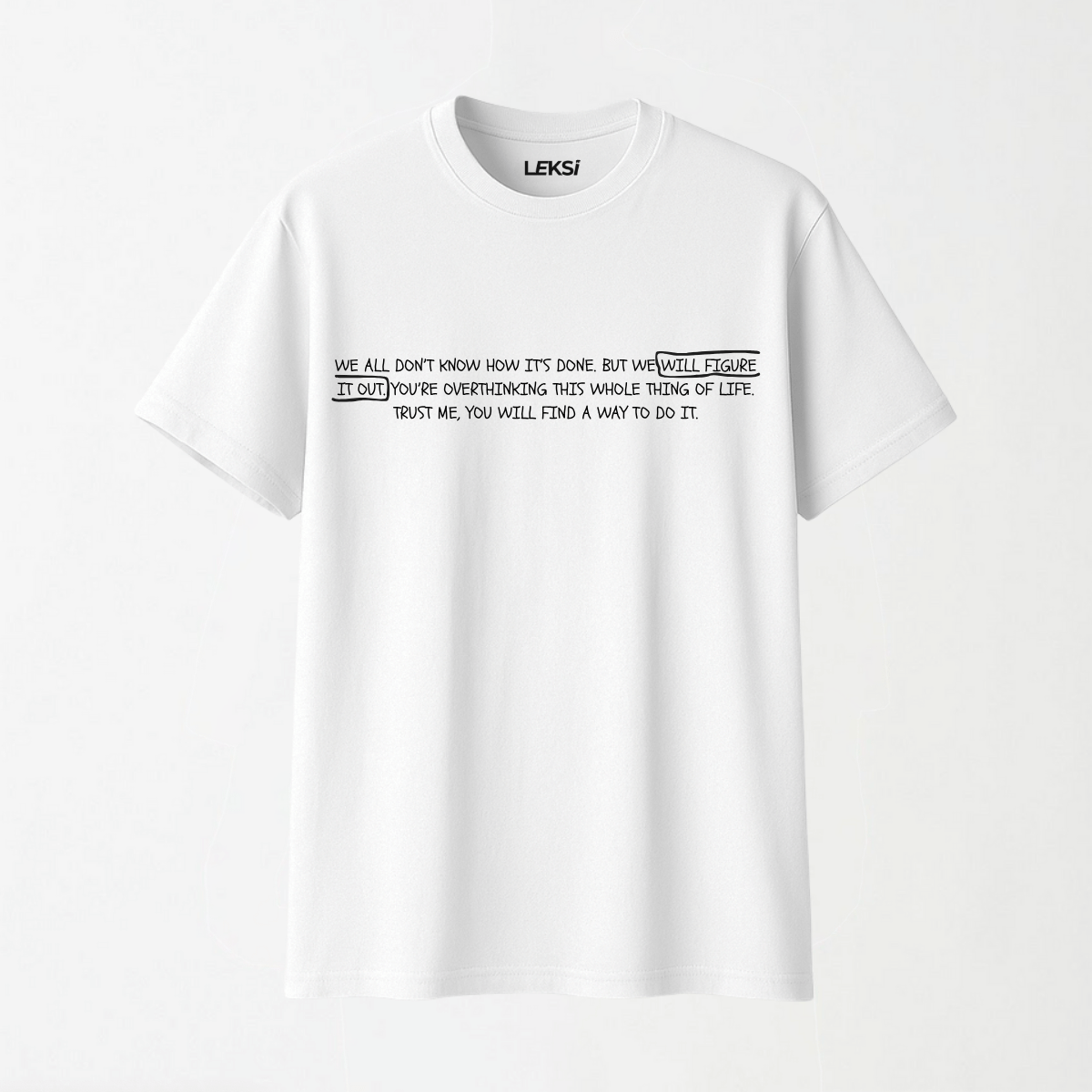 GOOD ENERGY 2.0 - Round Neck Unisex T Shirt S - Premium Unisex Graphic T-Shirt | LEKSI Pakistan