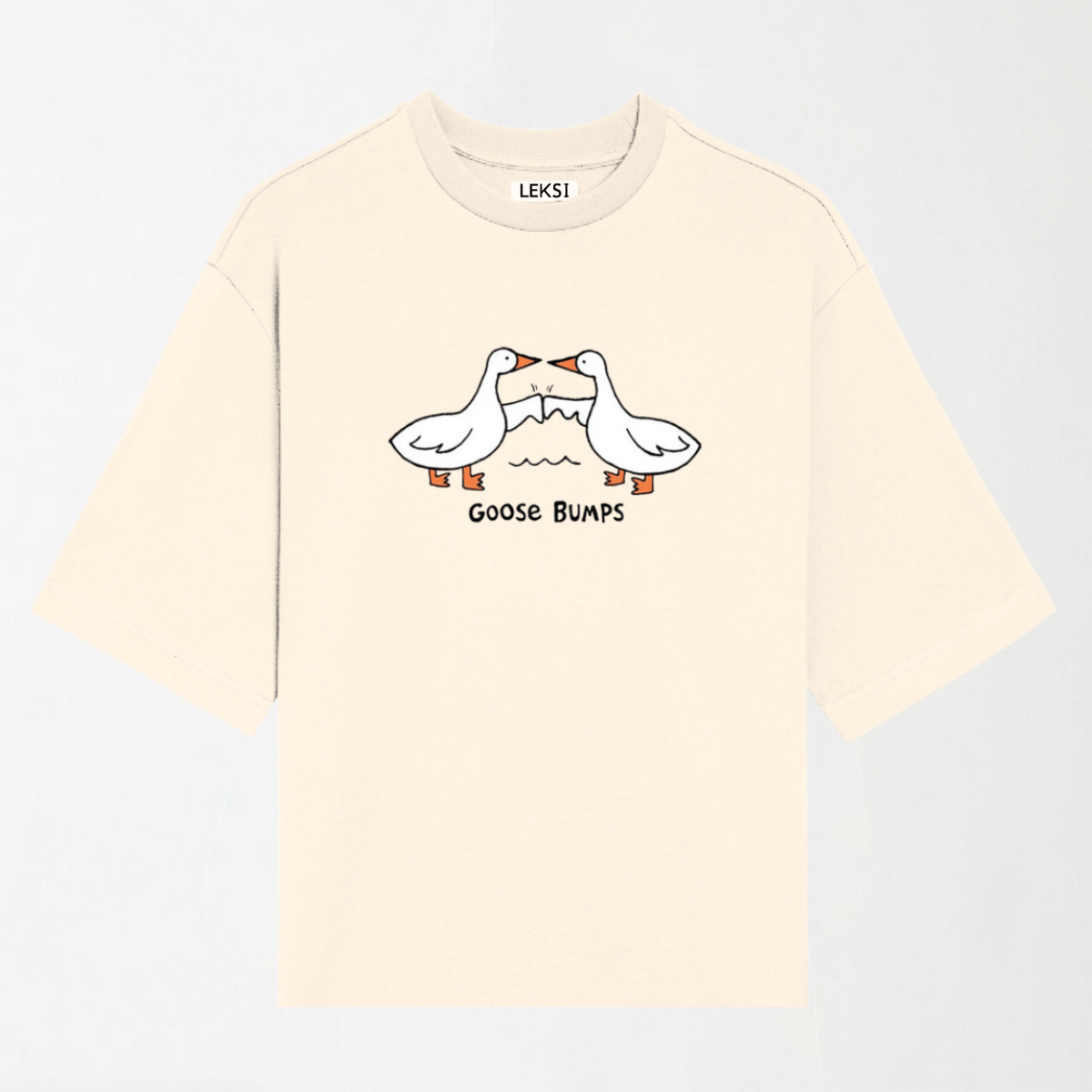 Goose Bumps - Round Neck Unisex T Shirt S - Premium Unisex Graphic T-Shirt | LEKSI Pakistan