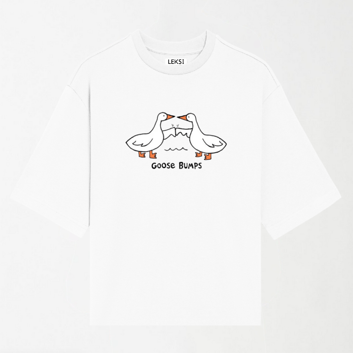 Goose Bumps - Round Neck Unisex T Shirt S - Premium Unisex Graphic T-Shirt | LEKSI Pakistan