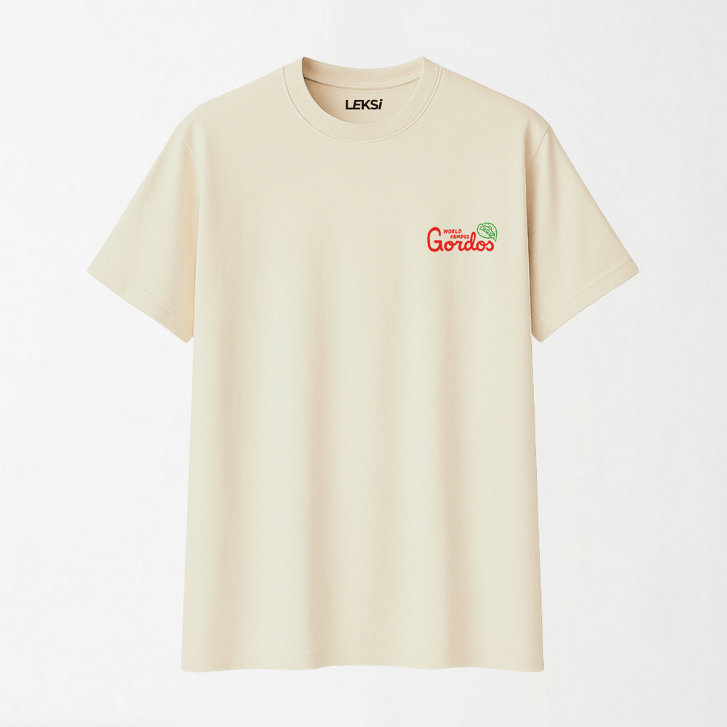 Gordos: Not Your Average Slice - Round Neck Unisex T Shirt S - Premium Unisex Graphic T-Shirt | LEKSI Pakistan