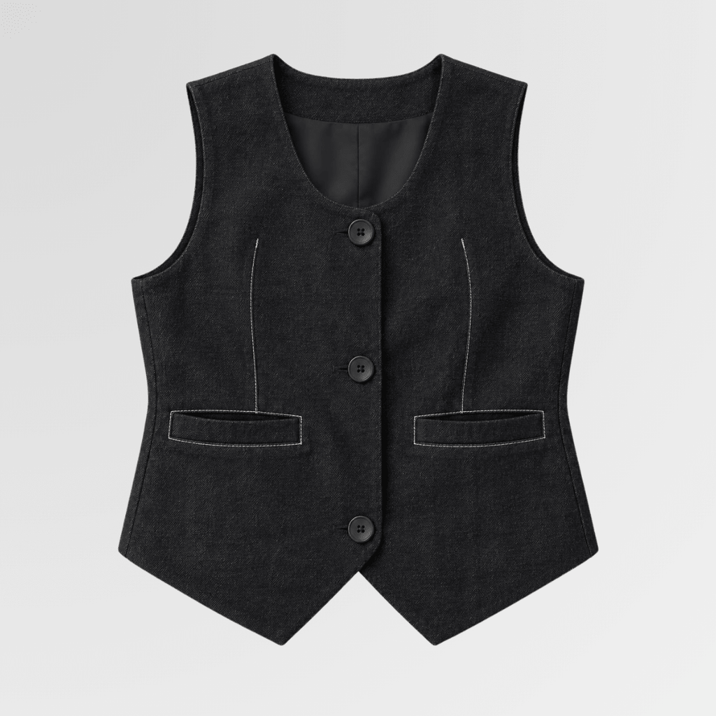 Graphite Waistcoat & Wide-Leg Pants Set XXS - Premium Unisex | LEKSI Pakistan