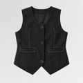 Graphite Waistcoat & Wide-Leg Pants Set XXS - Premium Unisex | LEKSI Pakistan