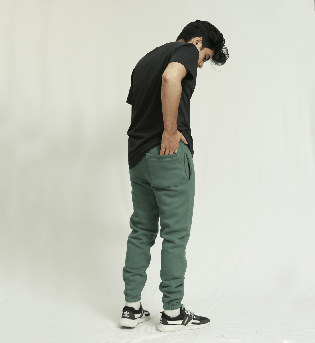 Green Fleece Unisex Sweatpants XS - Premium Unisex Sweatpants | LEKSI Pakistan