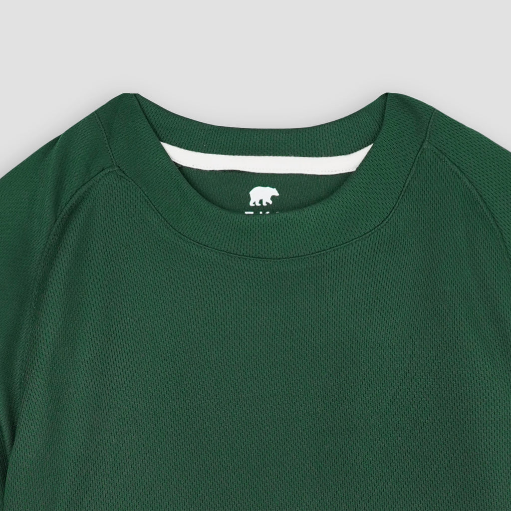 Green Long-Sleeved Activewear Shirt S - Premium Unisex | LEKSI Pakistan
