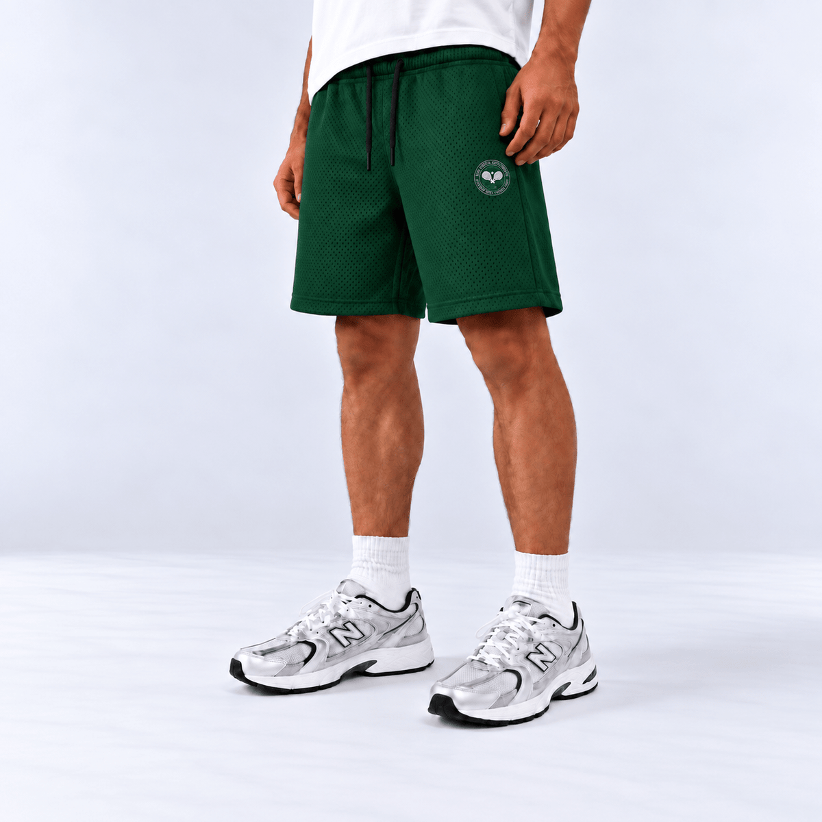 Green Mesh Shorts XS - Premium Unisex | LEKSI Pakistan