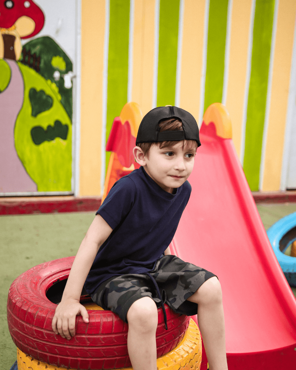 Grey Camo Cargo Shorts - Kids Unisex 3 - 4 Years - Premium Unisex | LEKSI Pakistan