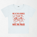 Hate The Police Y2K Baby Tee XXS - Premium Unisex | LEKSI Pakistan