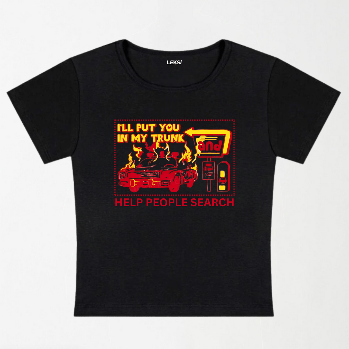 HELP PEOPLE SEARCH Y2K Baby Tee XXS - Premium Unisex | LEKSI Pakistan