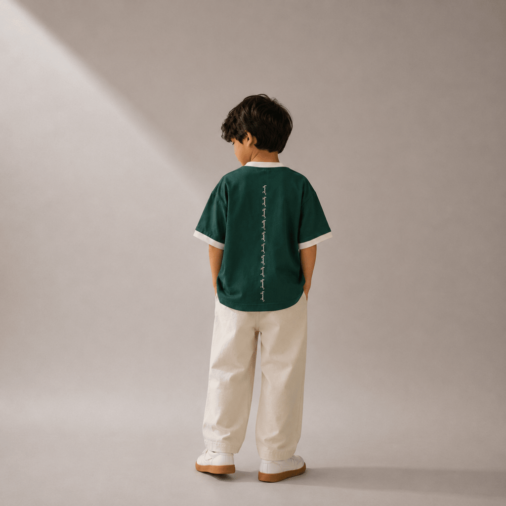 Heritage 1947 Collegiate Ringer Kids Tee 2-3 Years - Premium Unisex Graphic T-Shirt | LEKSI Pakistan