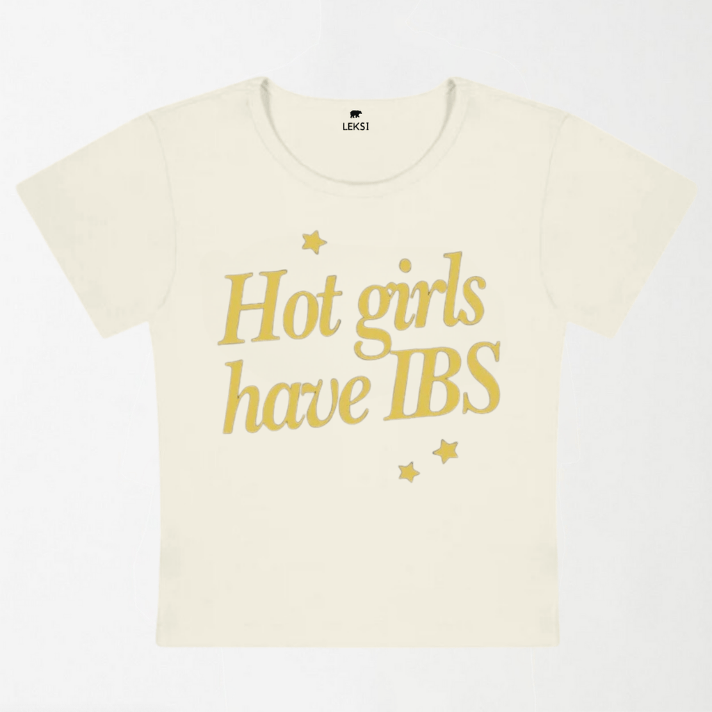 Hot Girls Have IBS Y2K Baby Tee XXS - Premium Unisex | LEKSI Pakistan