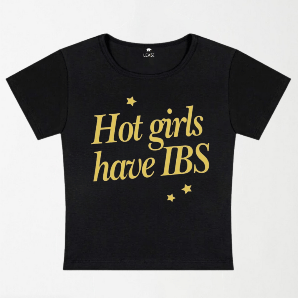 Hot Girls Have IBS Y2K Baby Tee XXS - Premium Unisex | LEKSI Pakistan