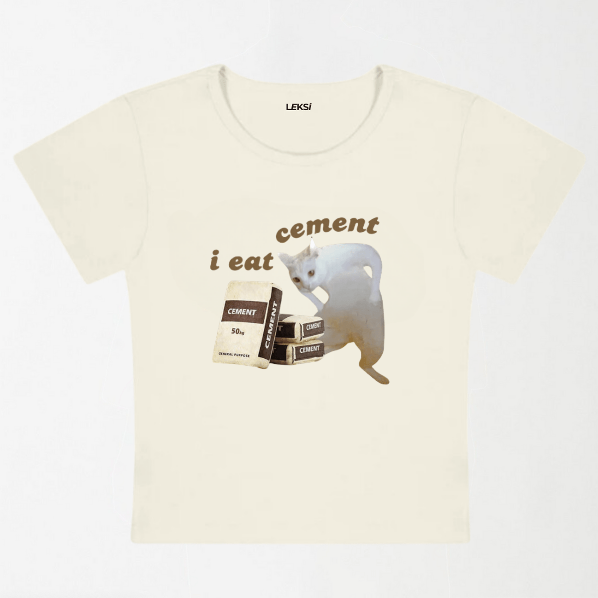 I Eat Cement Y2K Baby Tee XXS - Premium Unisex | LEKSI Pakistan