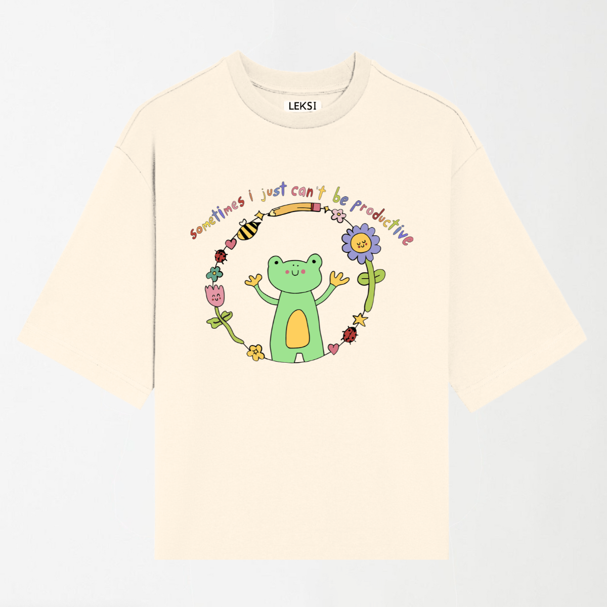 I Just Can't Be Productive - Round Neck Unisex T Shirt S - Premium Unisex Graphic T-Shirt | LEKSI Pakistan